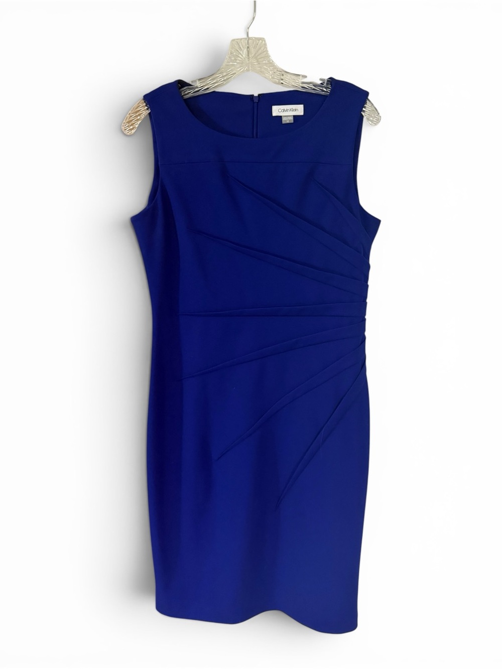 Calvin Klein Cobalt Blue Sleeveless Sheath Dress size 10 - Picture 6 of 7